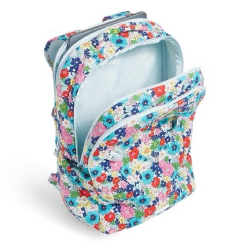 Vera Bradley Floral Essential Expandable Backpack NWOT - Picture 4 of 9